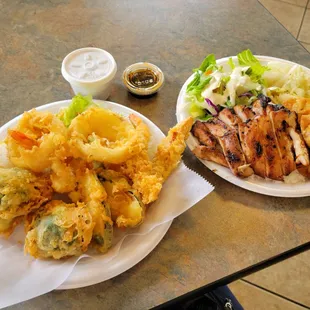 Mixed Tempura and Monday "Special".