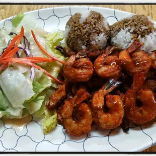 Spicy chicken and shrimp combo!