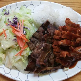 Short ribs and katsu combo!