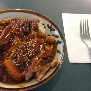 Chicken Teriyaki Rice Bowl $6.25 + tax