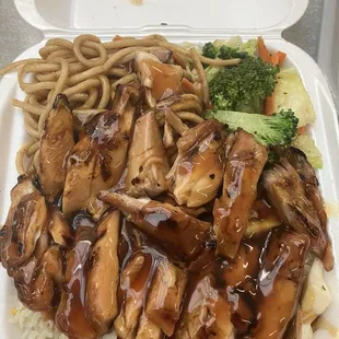 Teriyaki chicken plate