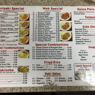 Here&apos;s their menu