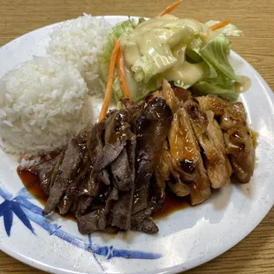 a plate of food on a table