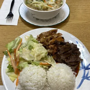 Teriyaki Chicken &amp; Beef Combo &amp; Kung Pao Chicken