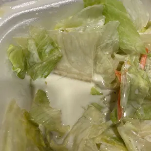 Hair in my salad.