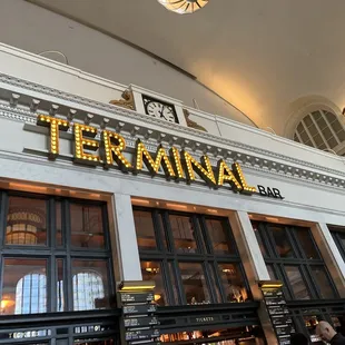 the entrance to the terminal