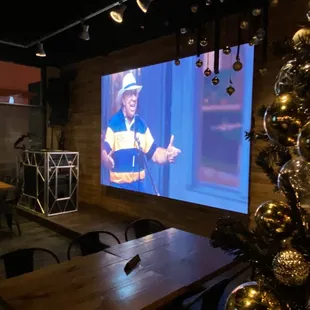 Stage with screen (7PM)