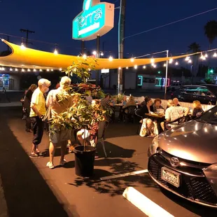 Outside patio dining