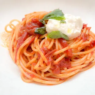 Spaghetto al pomodoro E Burrata