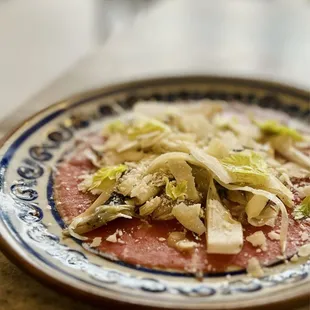Beef carpaccio