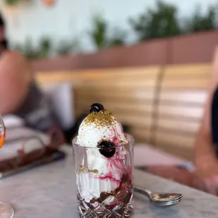 Gelato with Cherry