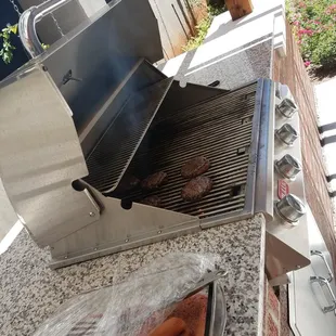 Four gas grills on the property for tenants to use