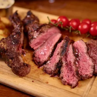 Our perfectly cooked Ribeye Steak at Terra Brooklyn
