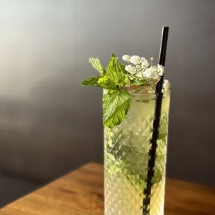 It is the first mocktail drink on the menu.