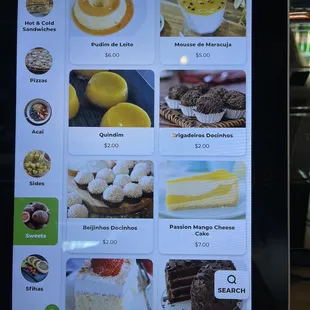 Menu order system