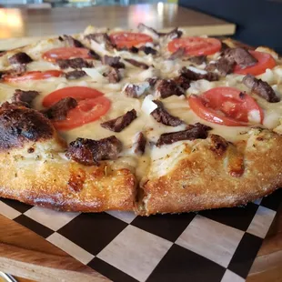 pizza, food