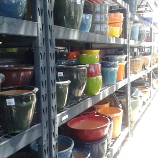 Lots of pots.