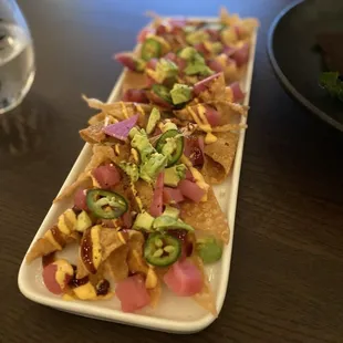 Ahi tuna nachos
