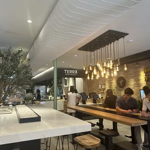 interior, sushi and sashimi