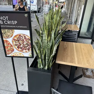 a sign for a restaurant