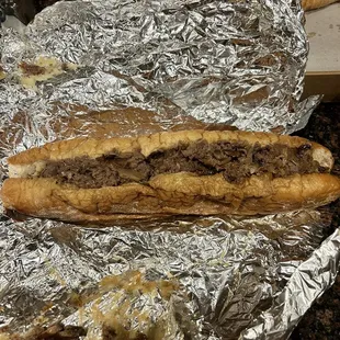 Philly Cheesesteak with mushrooms