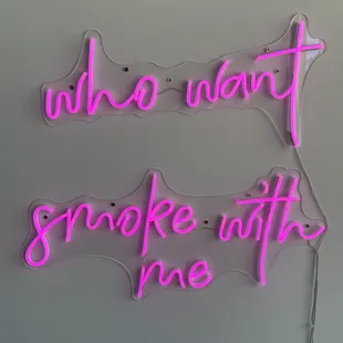 Neon sign to take pics with.