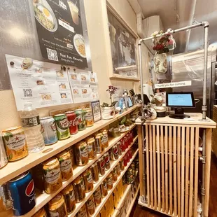 Interior. No seating inside.