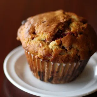 Made from scratch Raspberry White Chocolate Muffin