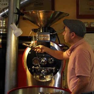 Roasting organic coffee to perfection