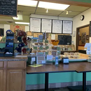 the interior of a coffee shop