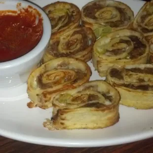 Italian Beef Pinwheels.