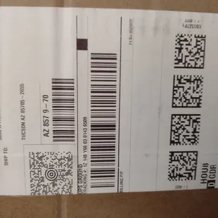 The postage label from the original buyer of the a/c in space 40.  This a/c was cut from another trailer and sold to me in the contract.