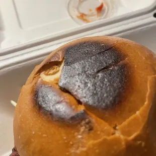 Burnt bun