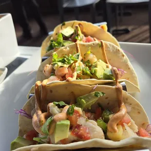 Trio of Seafood Tacos