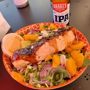 Salmon salad. Very, very good!