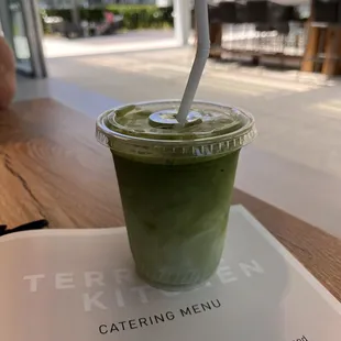 Iced matcha ... refreshing!