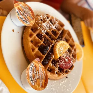 Chocolate chip waffle