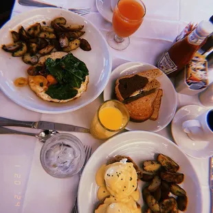 Pittsburgh City Benedict &amp; Baked Egg White Frittata.