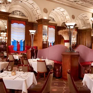 the interior of a restaurant