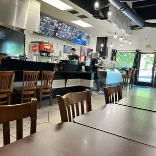 Inside restaurant
