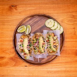 a plate of mexican food