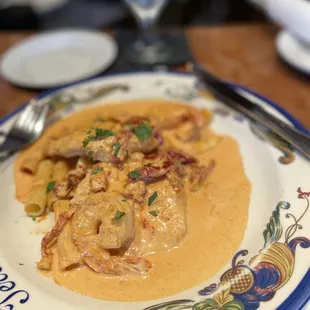 Pollo Rosario with shrimp