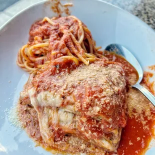 Express lunch  parmigiana de melenzane