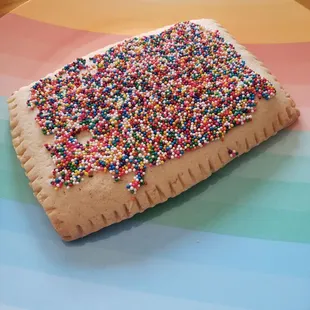 How cute is their homemade blueberry pop tart!!!