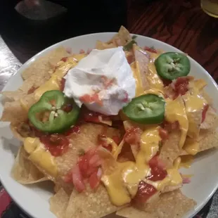 No topping nachos
