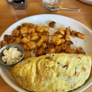Me having my favorite Breakfast  Denver omelet  yum yum  The food there was great