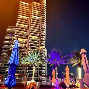 a view of the hotel from the pool