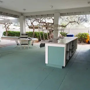 Large pavilion bar and counter top.