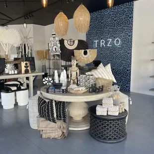 Inside of store, items for sale