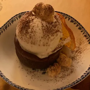 Chocolate Soufflé  &amp; Vanilla Gelato ($16)